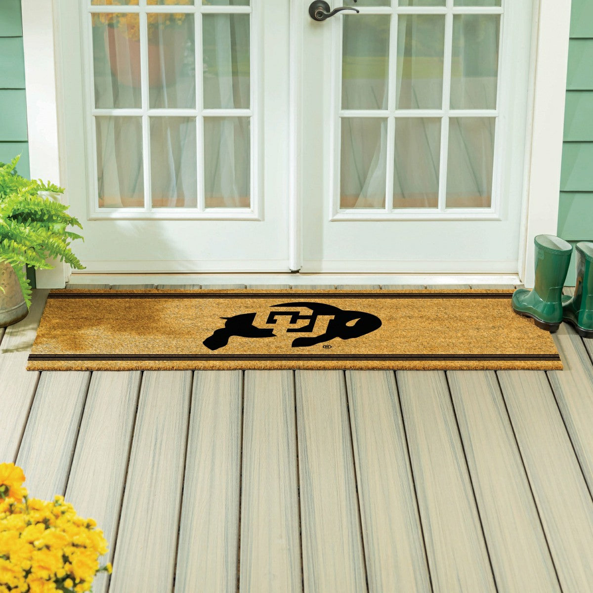 University of Colorado Extra Large One Color Coir Mat, 60"x24"
