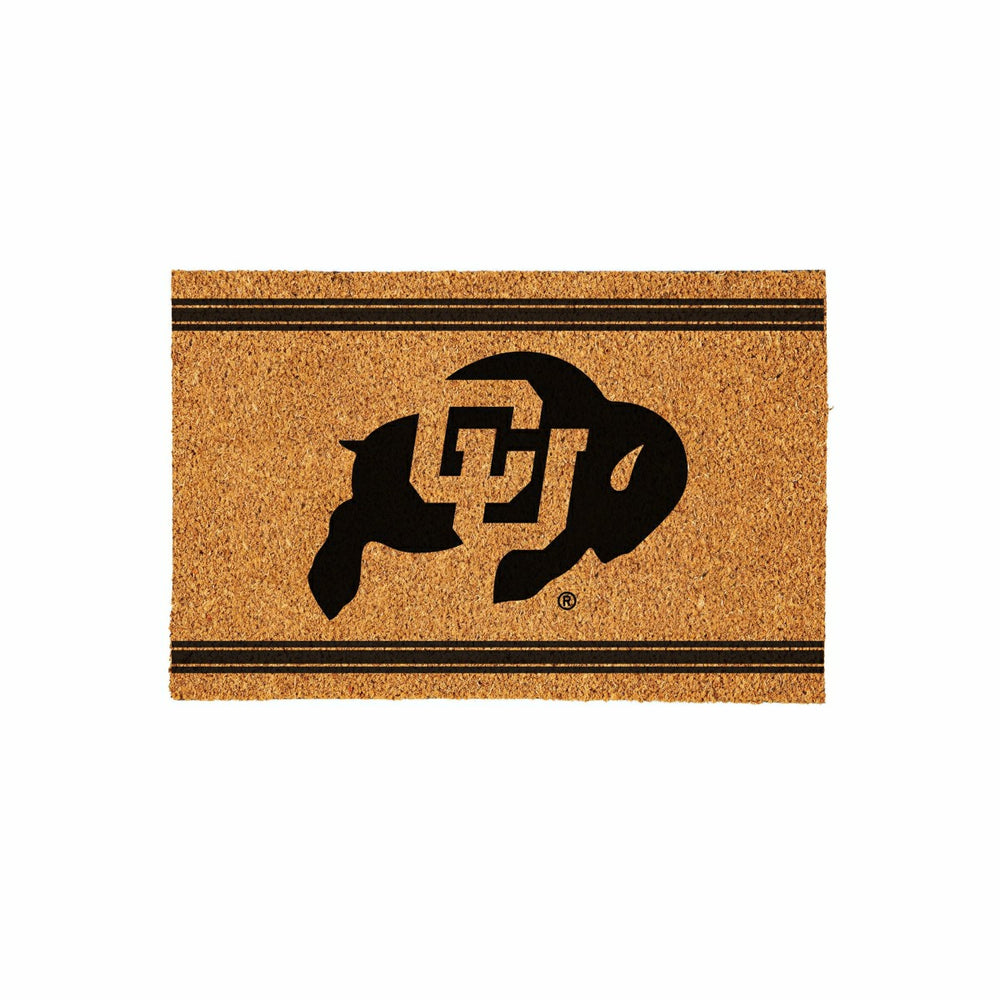 University of Colorado Large One Color Coir Mat, 36"x24"