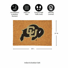 University of Colorado Large Full Color Coir Mat, 36"x24"