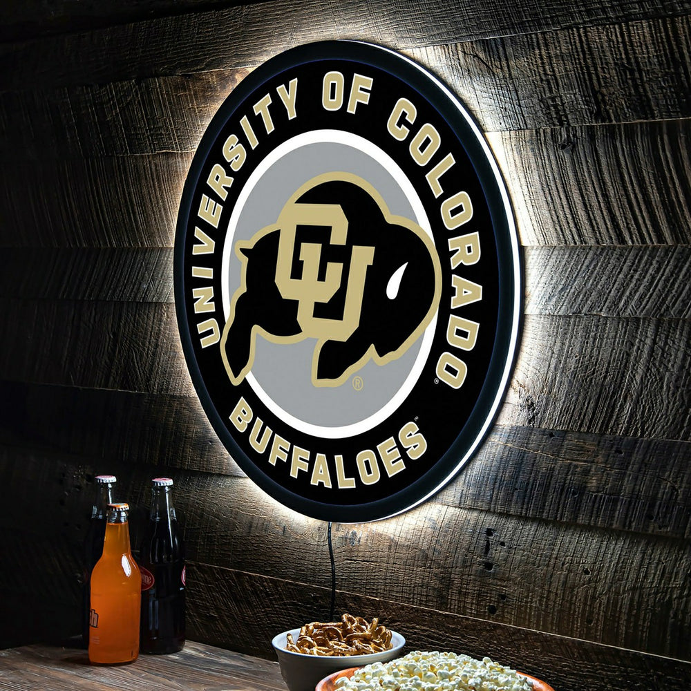 LED Wall Decor, Round, University of Colorado