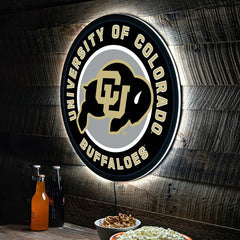 LED Wall Decor, Round, University of Colorado