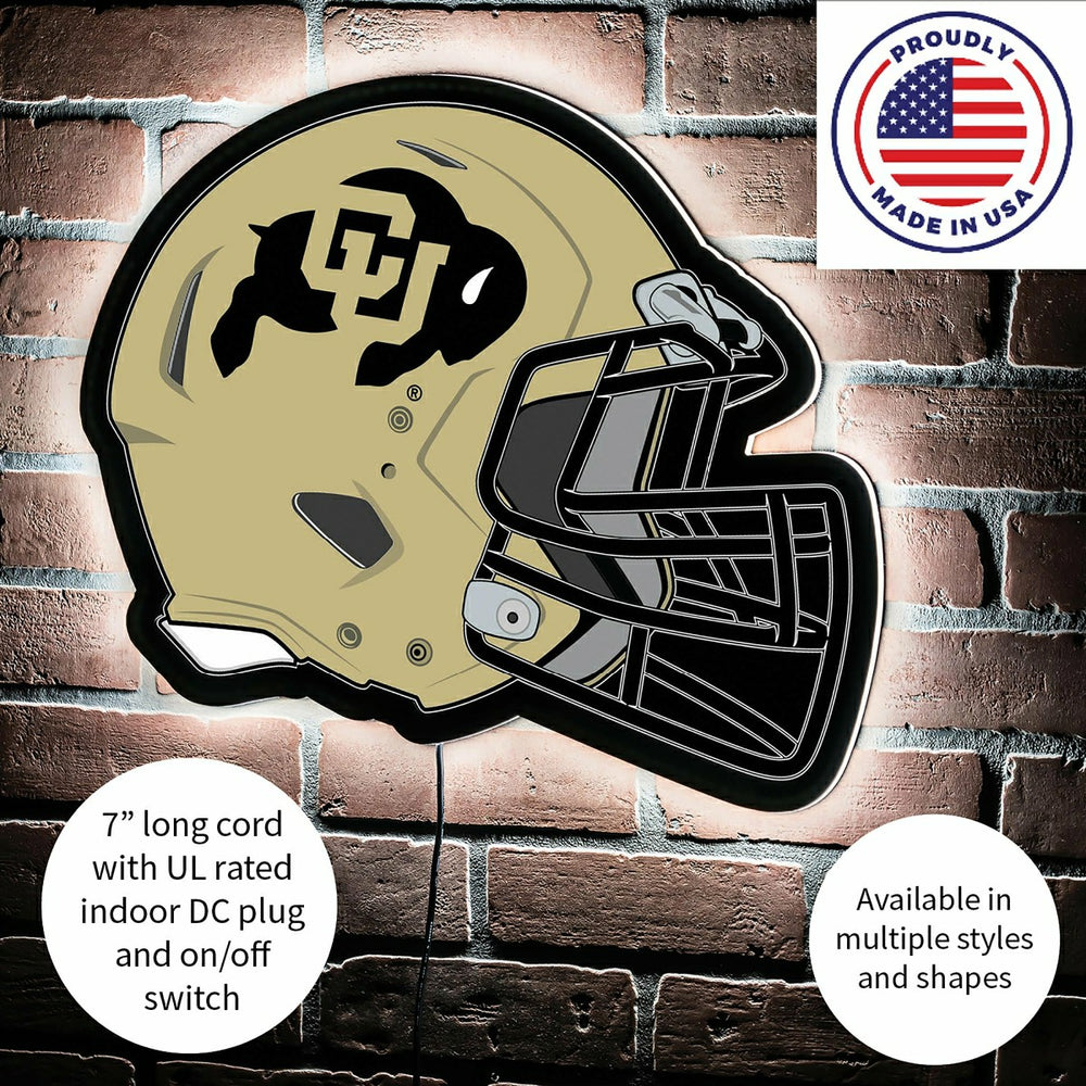 LED Wall Decor, Helmet, University of Colorado