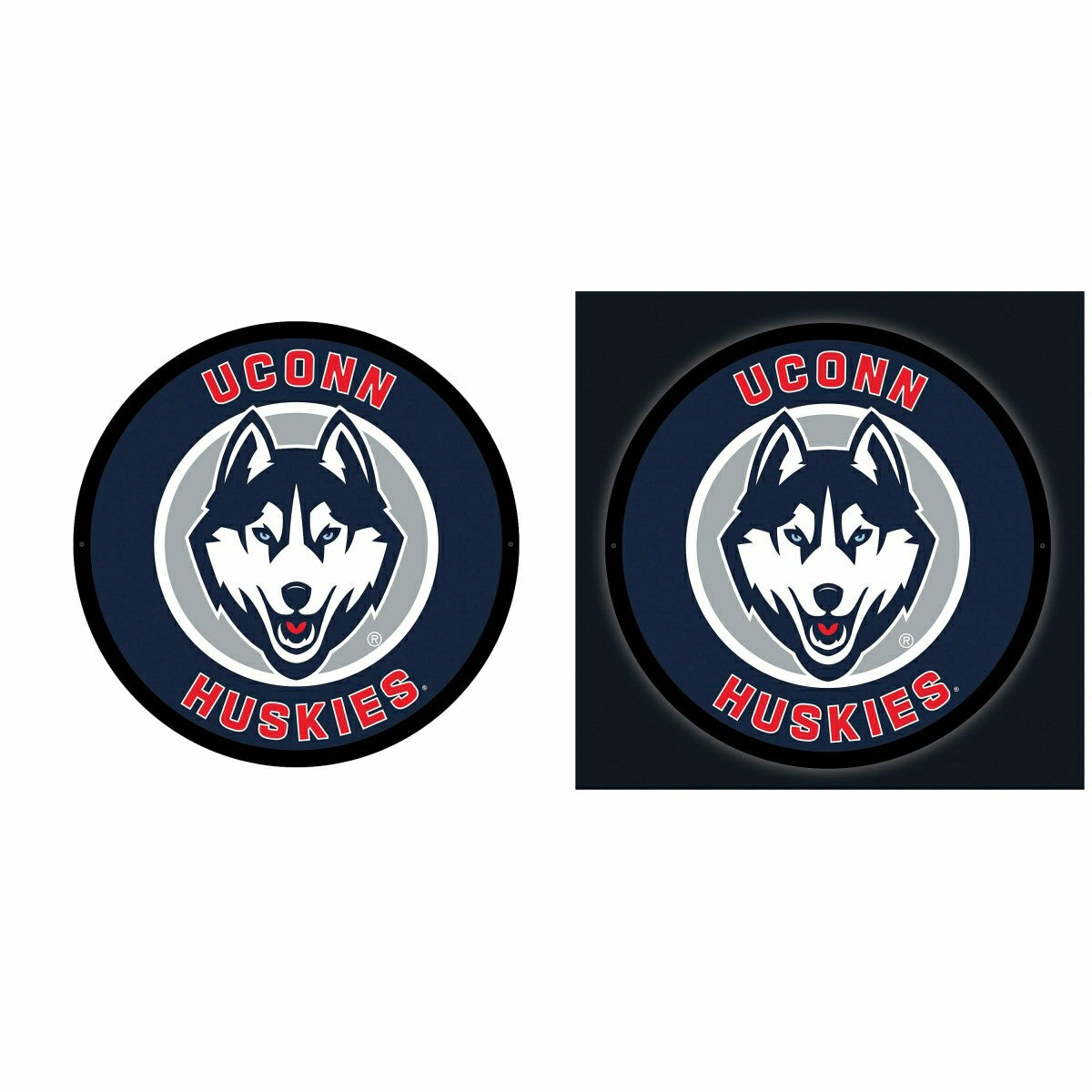 University of Connecticut College Large Round Edgelite LED Decor