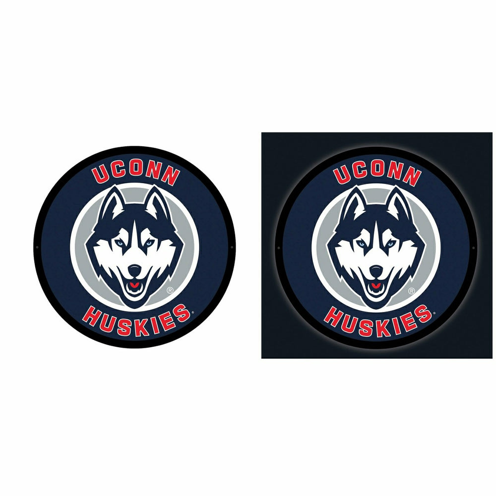 University of Connecticut College Large Round Edgelite LED Decor