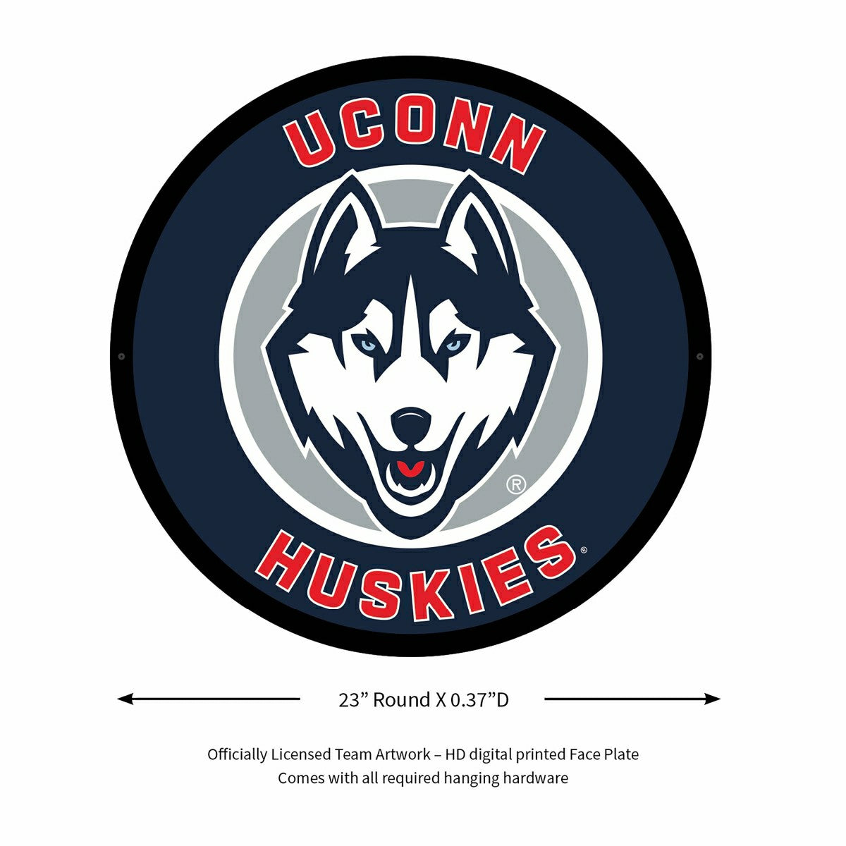 University of Connecticut College Large Round Edgelite LED Decor