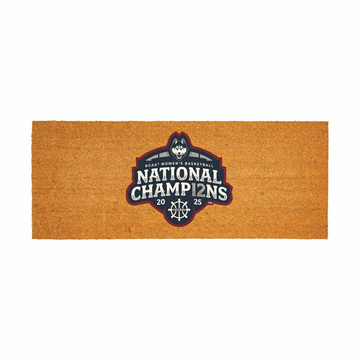 University of Connecticut, Womens NCAA Basketball Champions Extra Large Full Color Coir Mat, 60"x24"