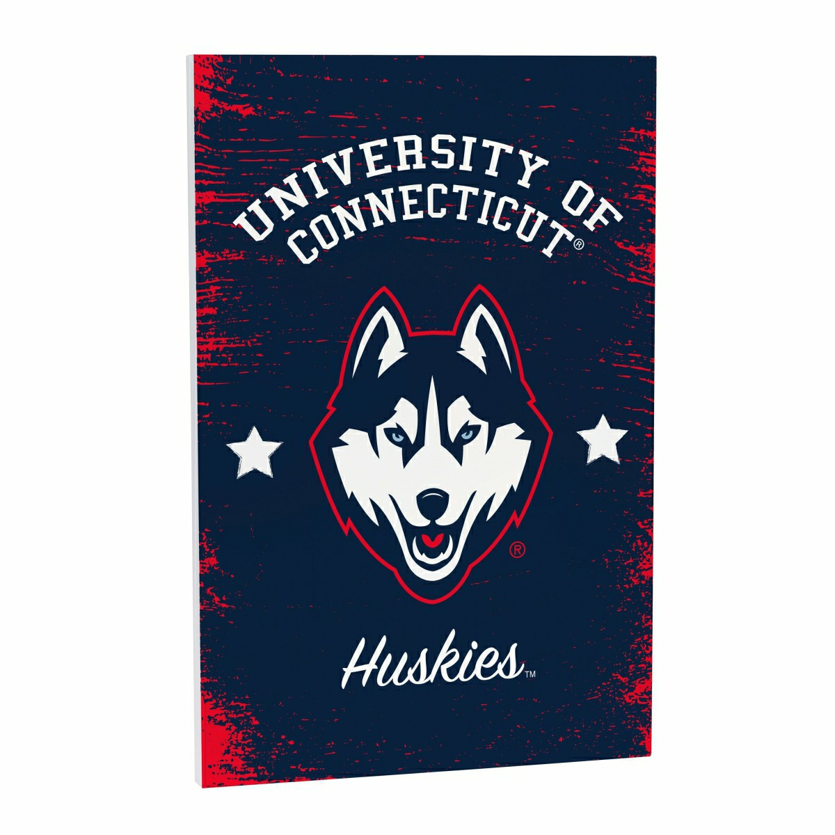 University of Connecticut Wood Wall Sign, 16x24