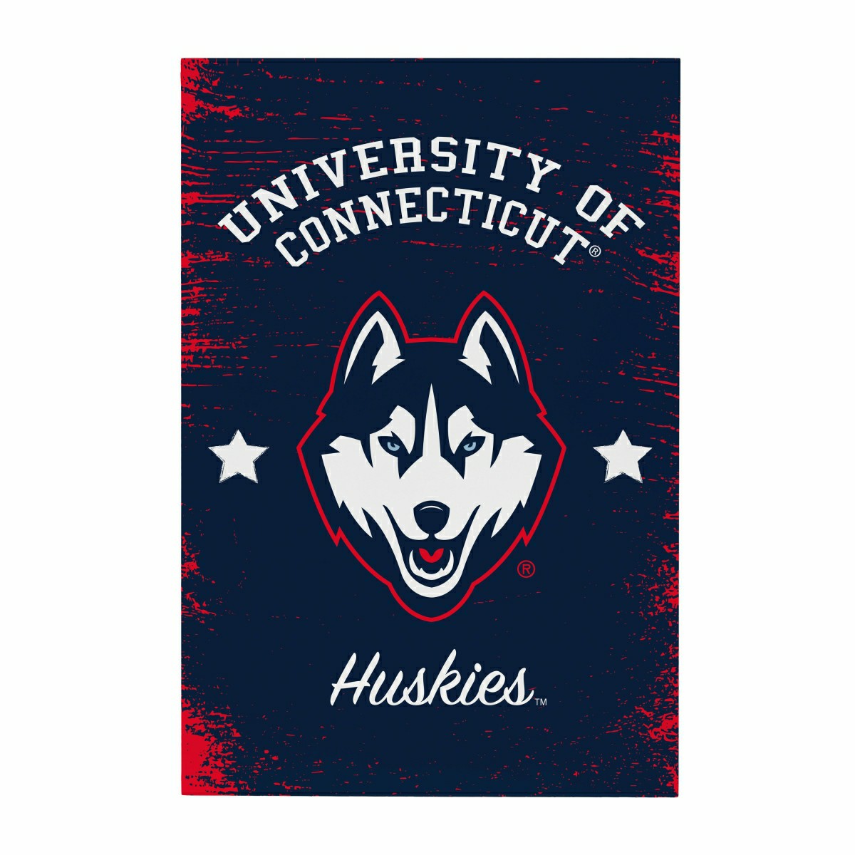 University of Connecticut Wood Wall Sign, 16x24
