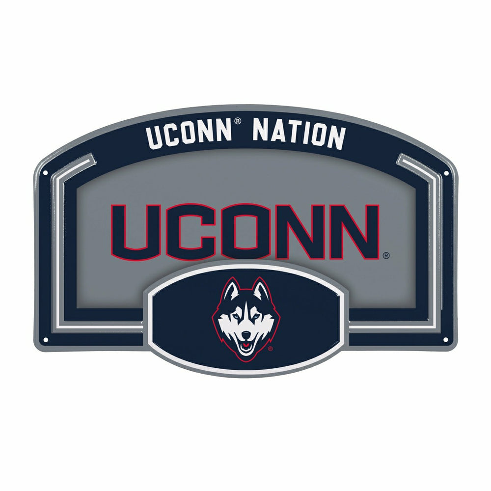 University of Connecticut USA Embossed Steel Wall Sign, 11" x 17"