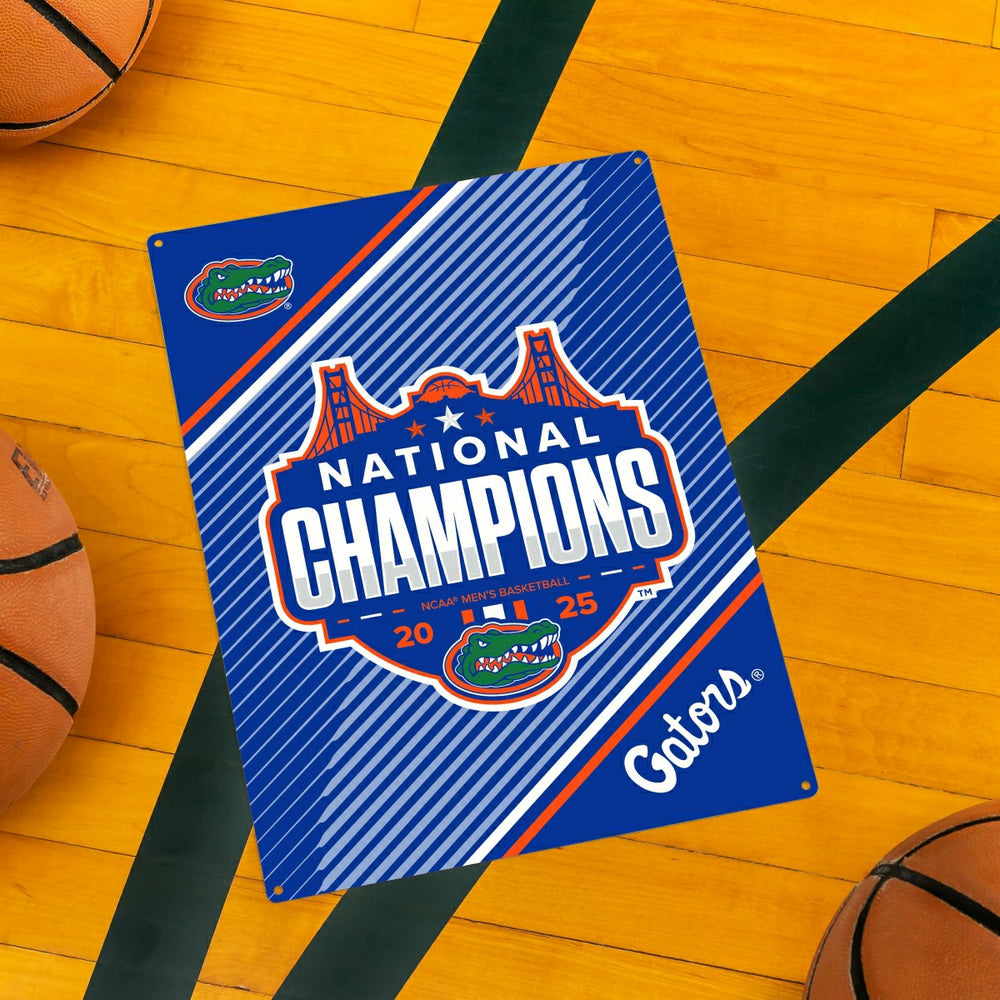 University of Florida, Mens NCAA Basketball Champions Metal Wall Sign,