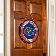 University of Florida Round Door Décor with Hanging Rope, 18x18