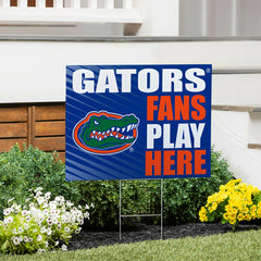 University of Florida Coroplast Yard Sign "Fans Play Here"