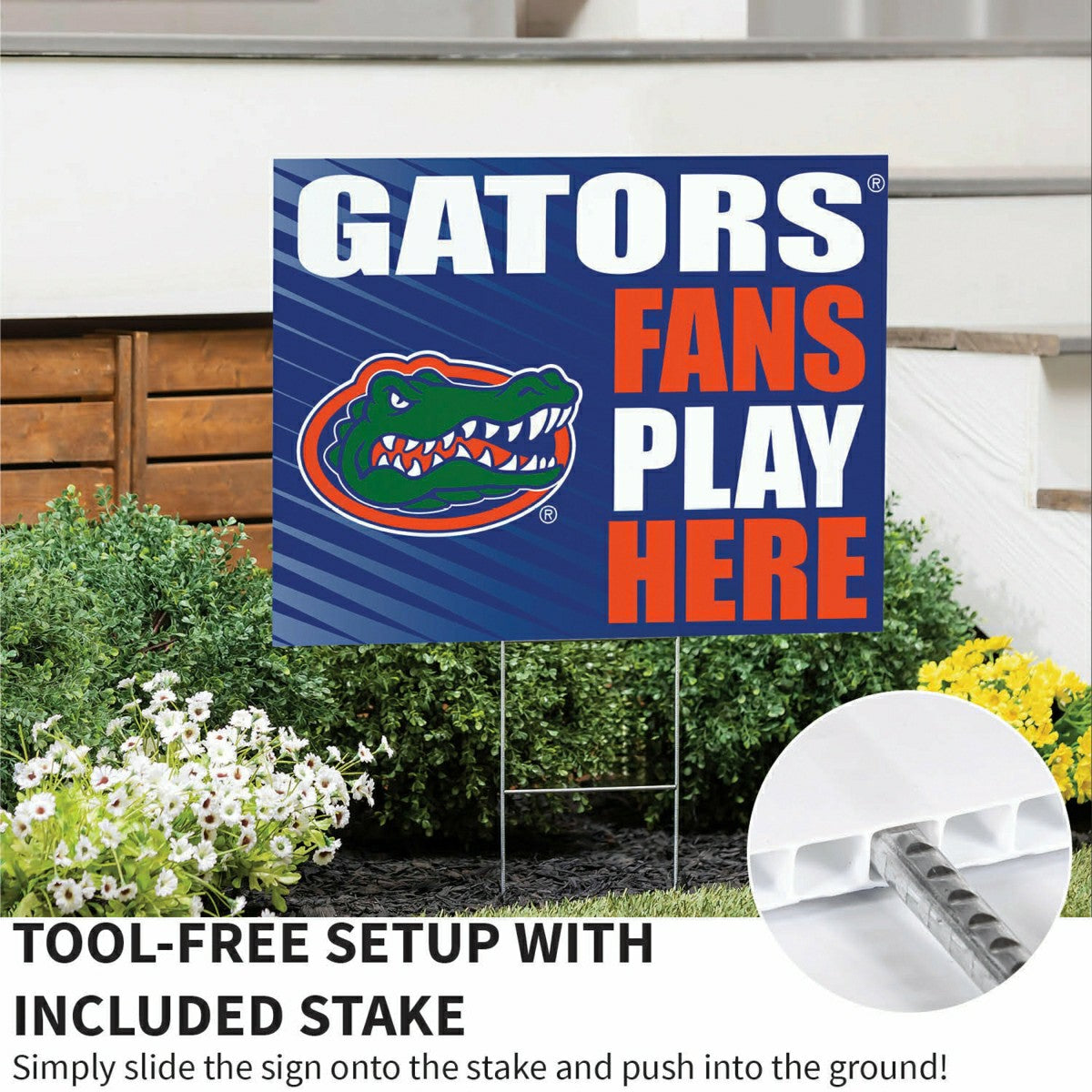 University of Florida Coroplast Yard Sign "Fans Play Here"