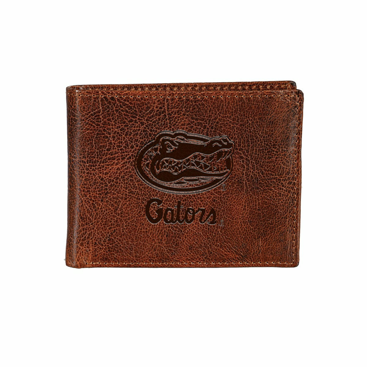University of Florida, Embossed 100% Genuine Tumbled Leather Passcase