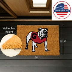 Coir Mat, 16"x28", University of Georgia, Alternate Bulldog Logo