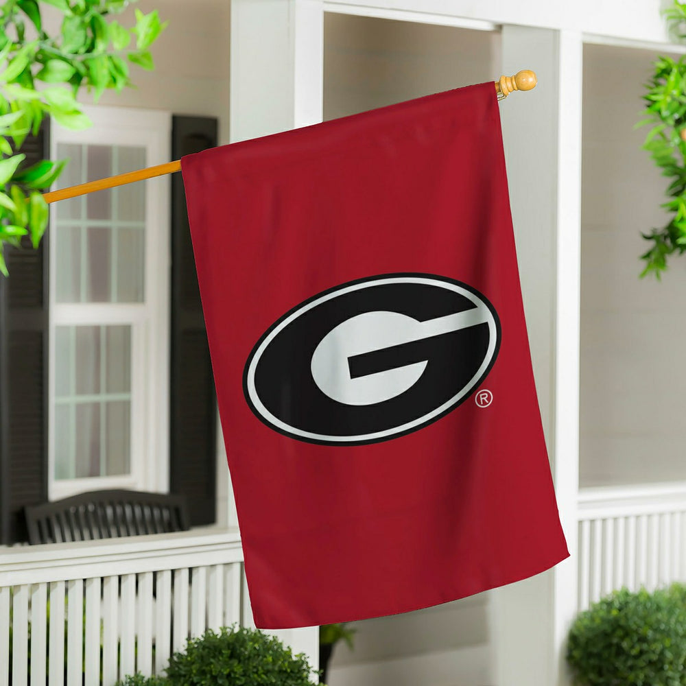 University of Georgia Applique House Flag