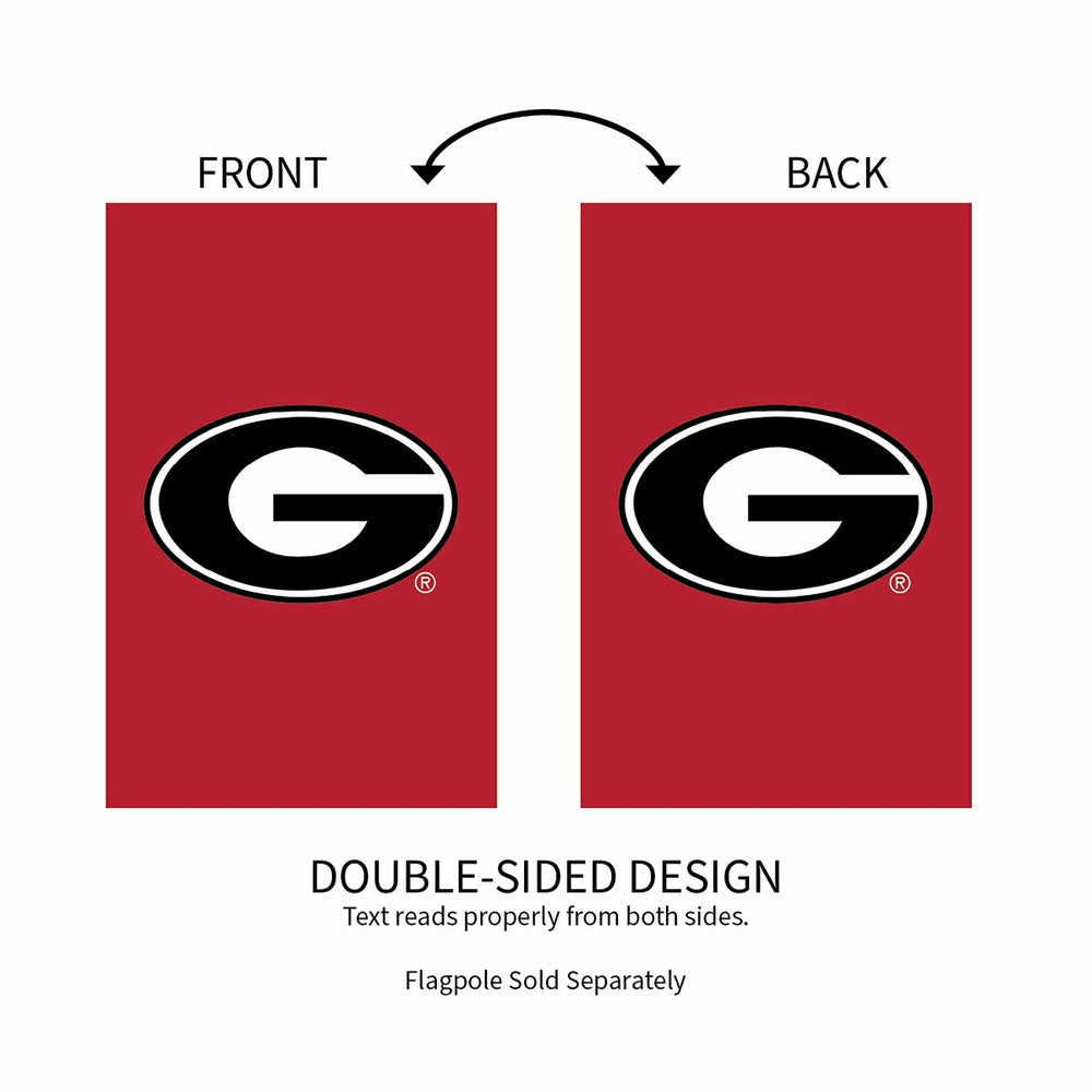 University of Georgia Applique House Flag