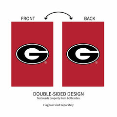 University of Georgia Applique House Flag