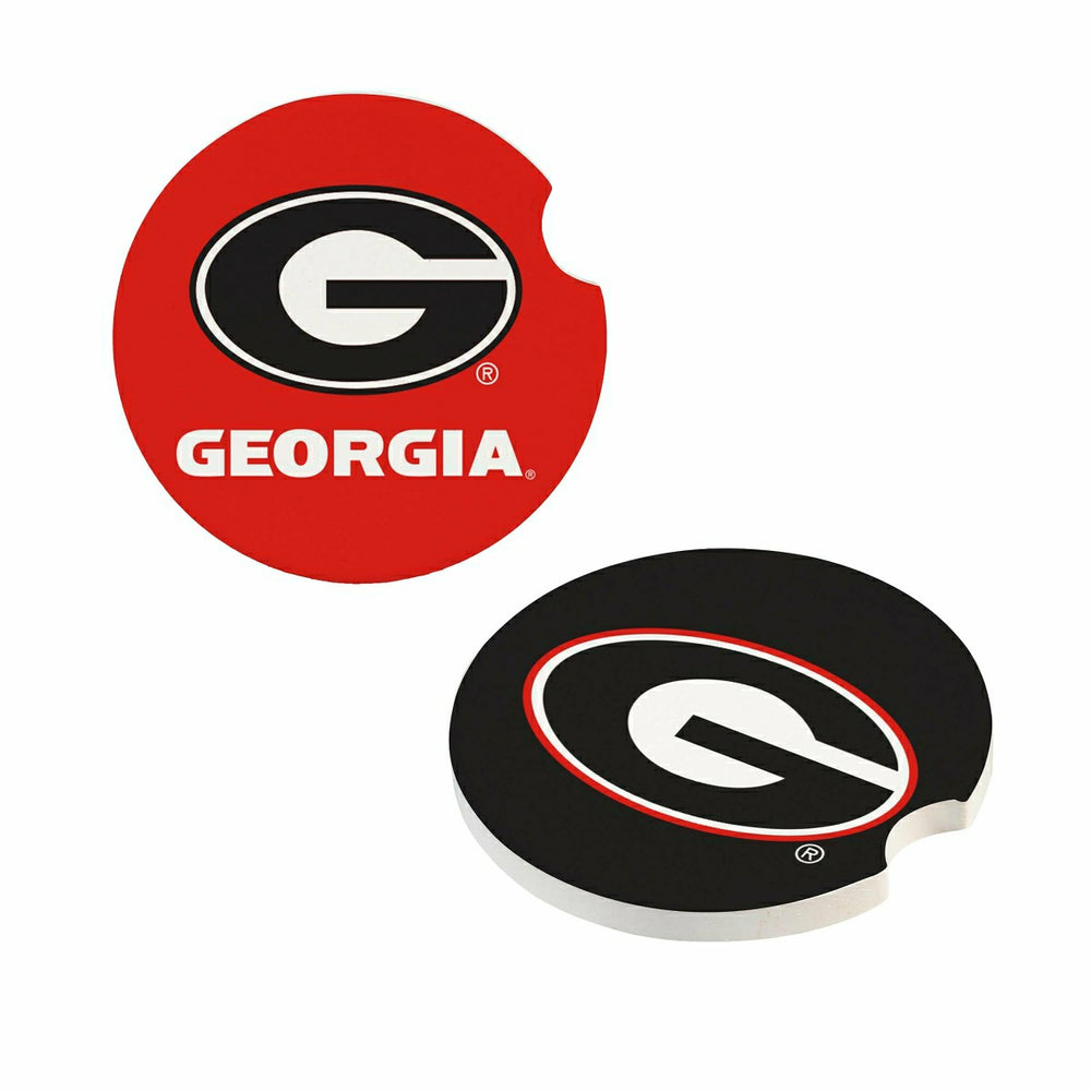 University of Georgia Car Coaster Set, 2pc