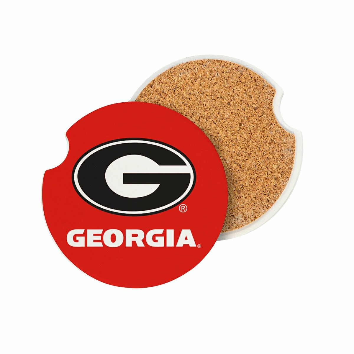 University of Georgia Car Coaster Set, 2pc