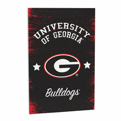 University of Georgia Wood Wall Sign, 16x24