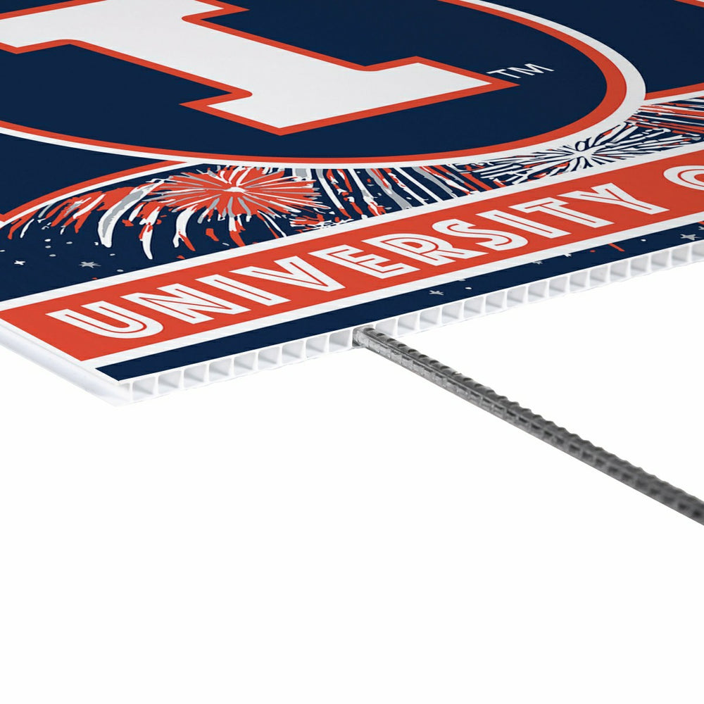 University of Illinois Yard Sign, Patriotic