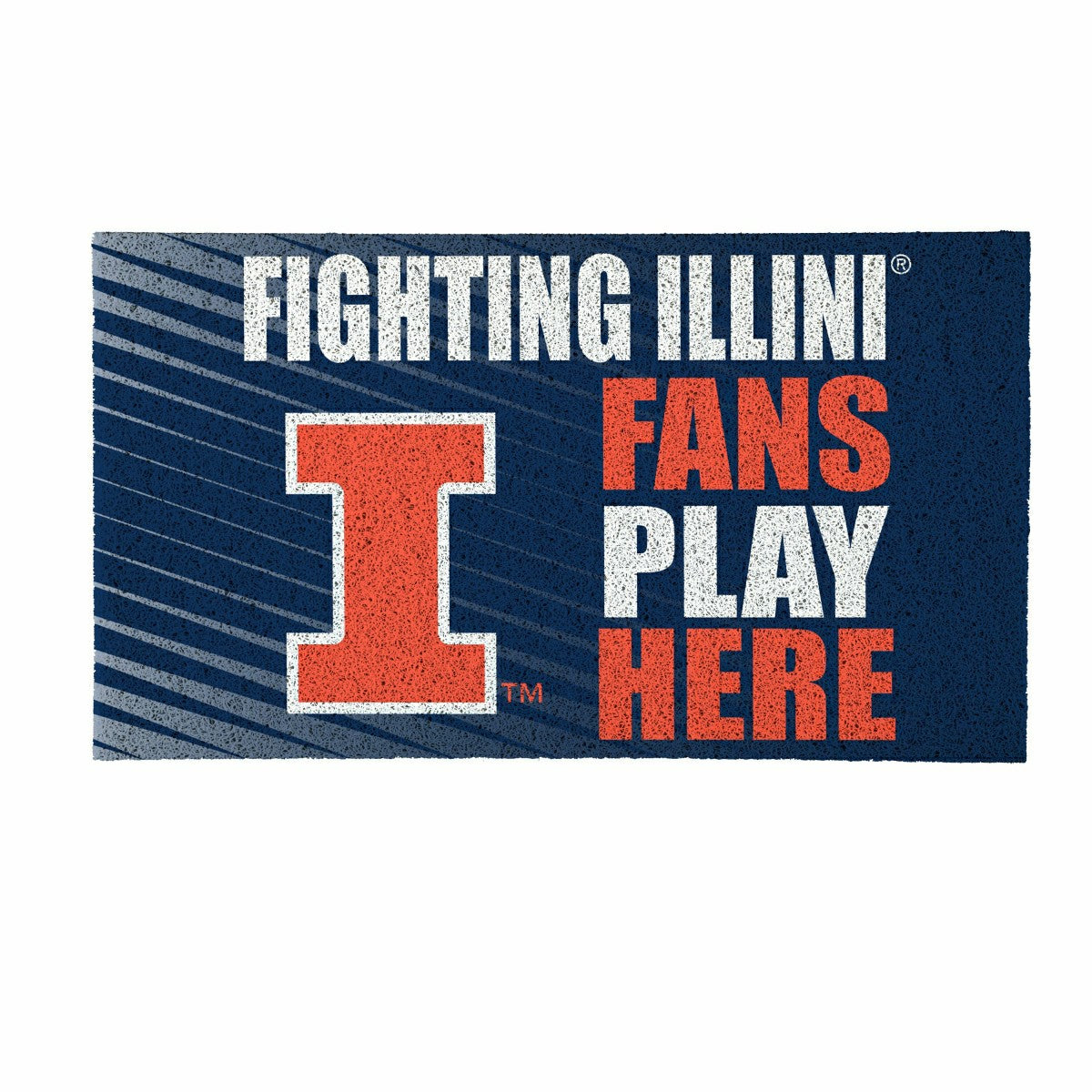 University of Illinois Fan Mat, 28"x16"