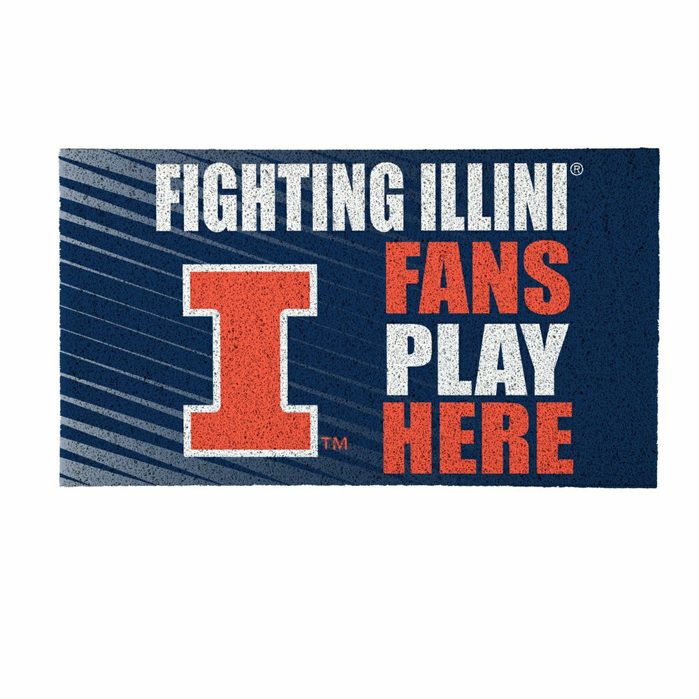 University of Illinois Fan Mat, 28"x16"