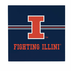 University of Illinois Wood Wall Sign, 12x12