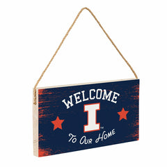 University of Illinois Wood Wall Sign, 6x11