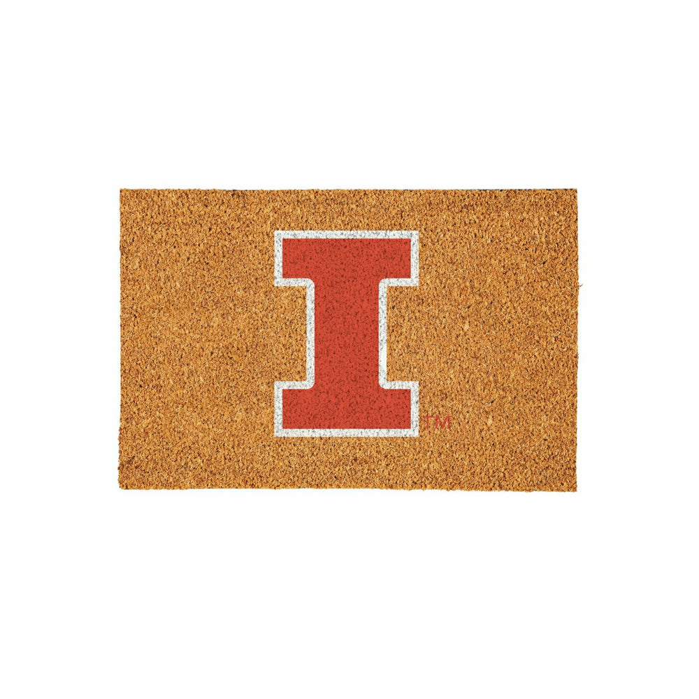 University of Illinois Large Full Color Coir Mat, 36"x24"