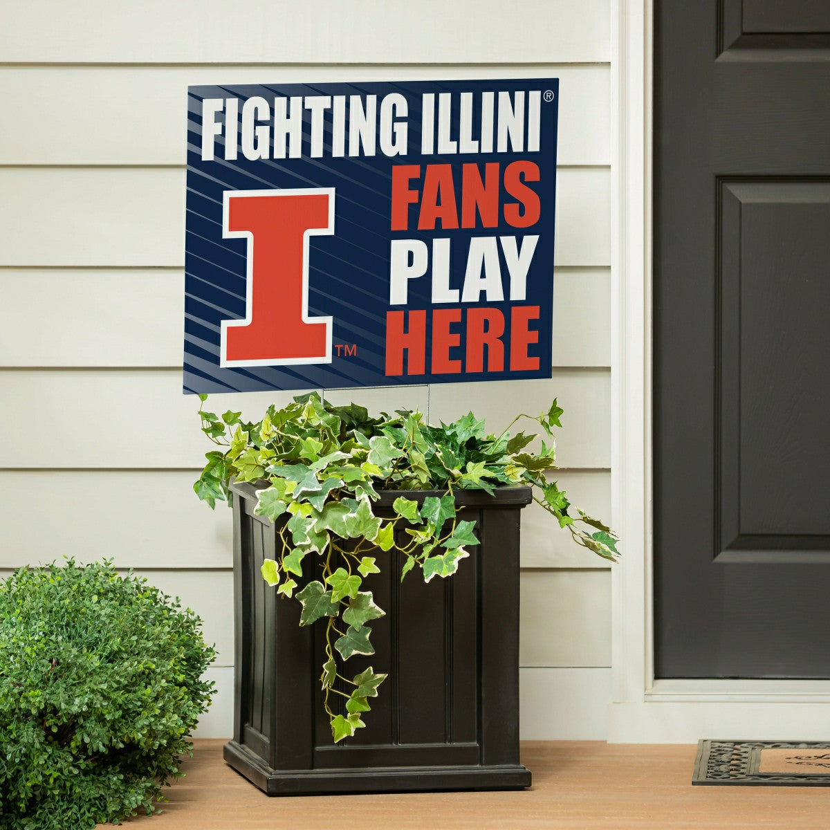 University of Illinois Coroplast Yard Sign "Fans Play Here"