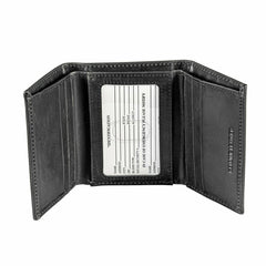 University of Illinois, Tri-Fold Wallet, Black