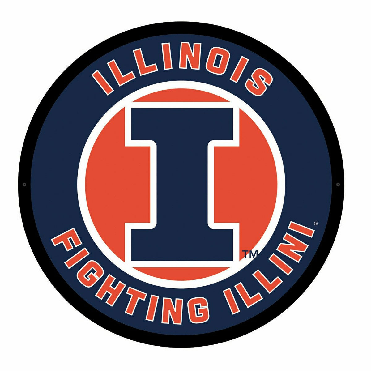 LED Wall Decor, Round, University of Illinois