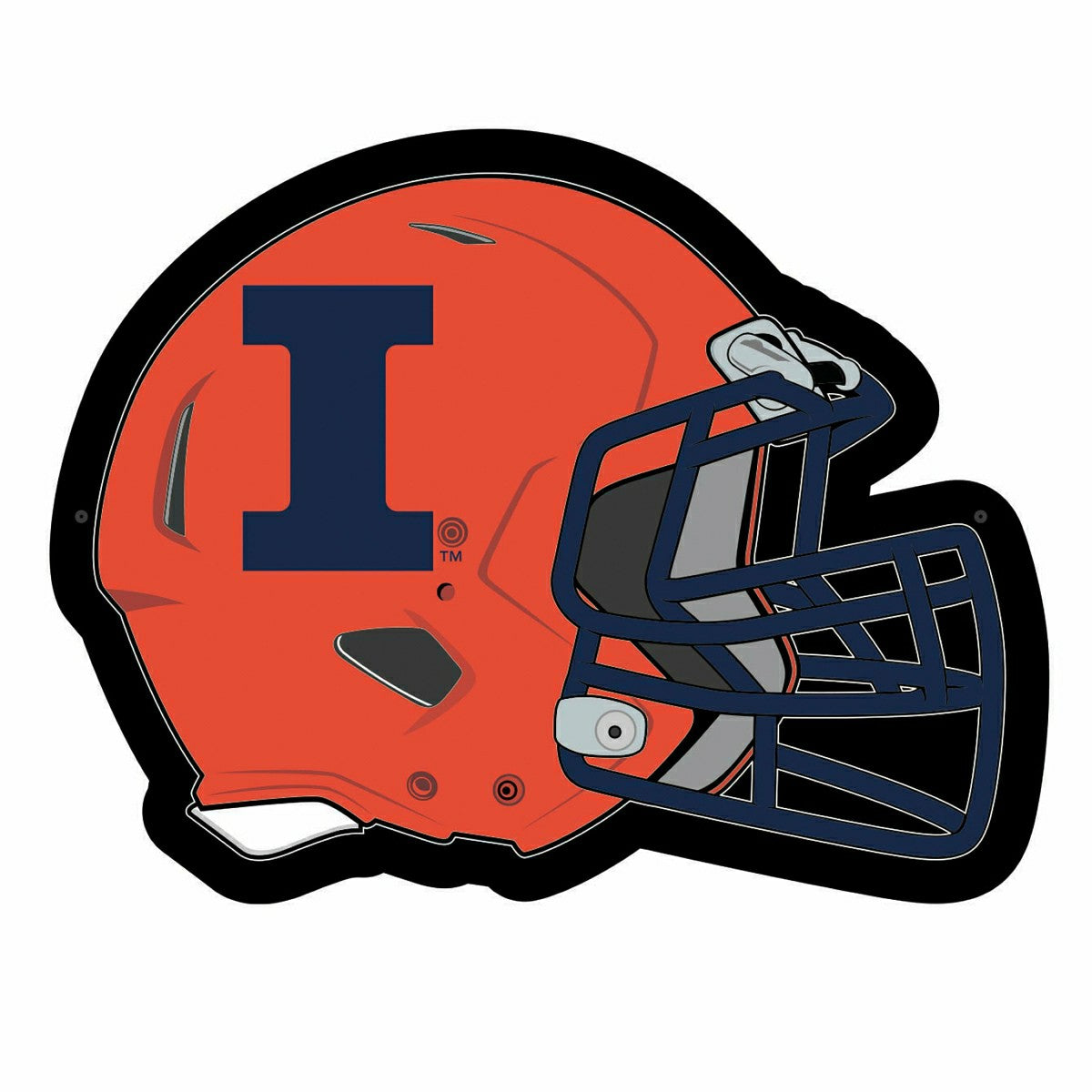 LED Wall Decor, Helmet, University of Illinois