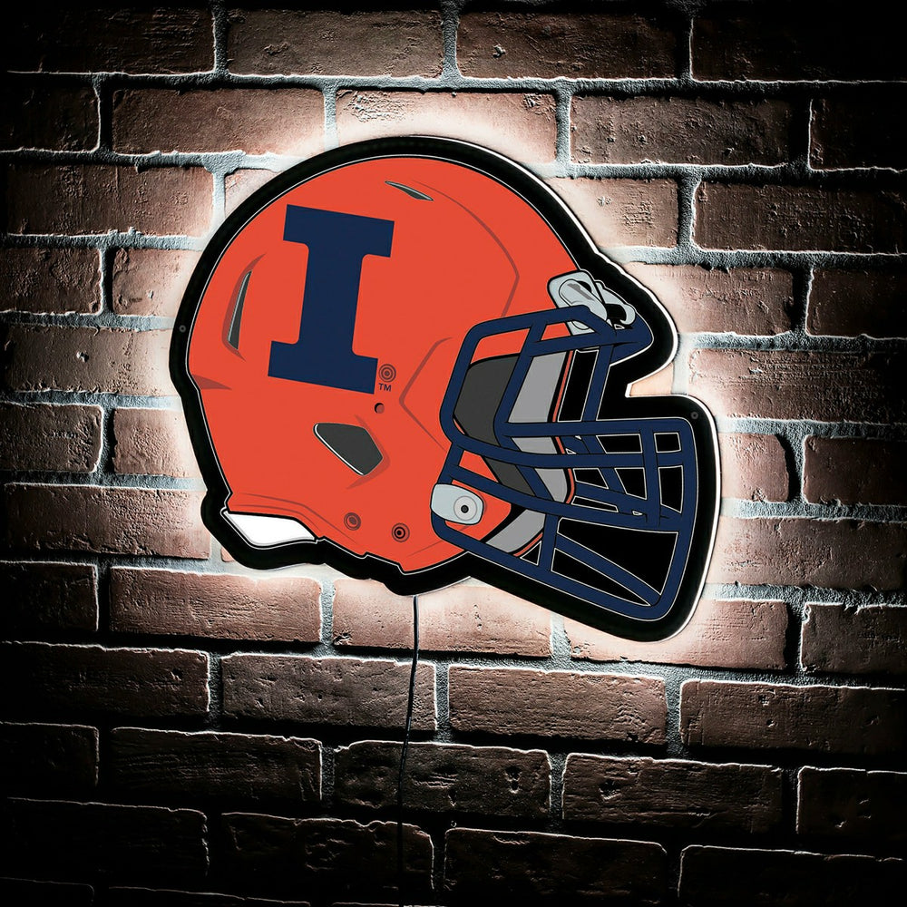LED Wall Decor, Helmet, University of Illinois