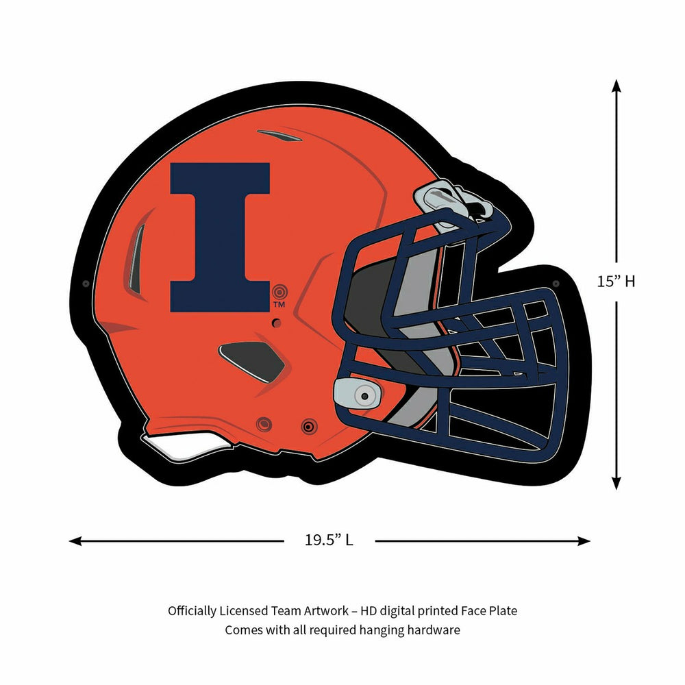 LED Wall Decor, Helmet, University of Illinois