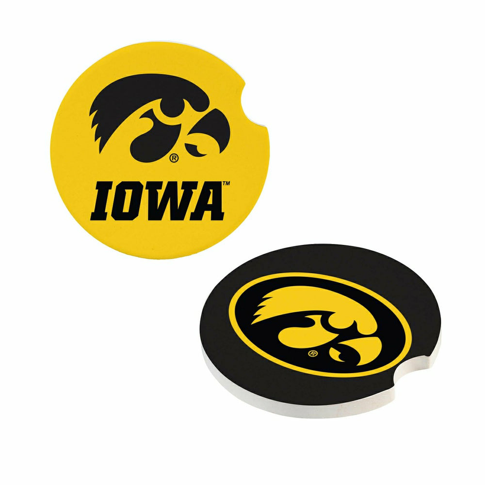 University of Iowa Car Coaster Set, 2pc