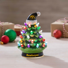 8" LED Ceramic Christmas Tree, University of Iowa