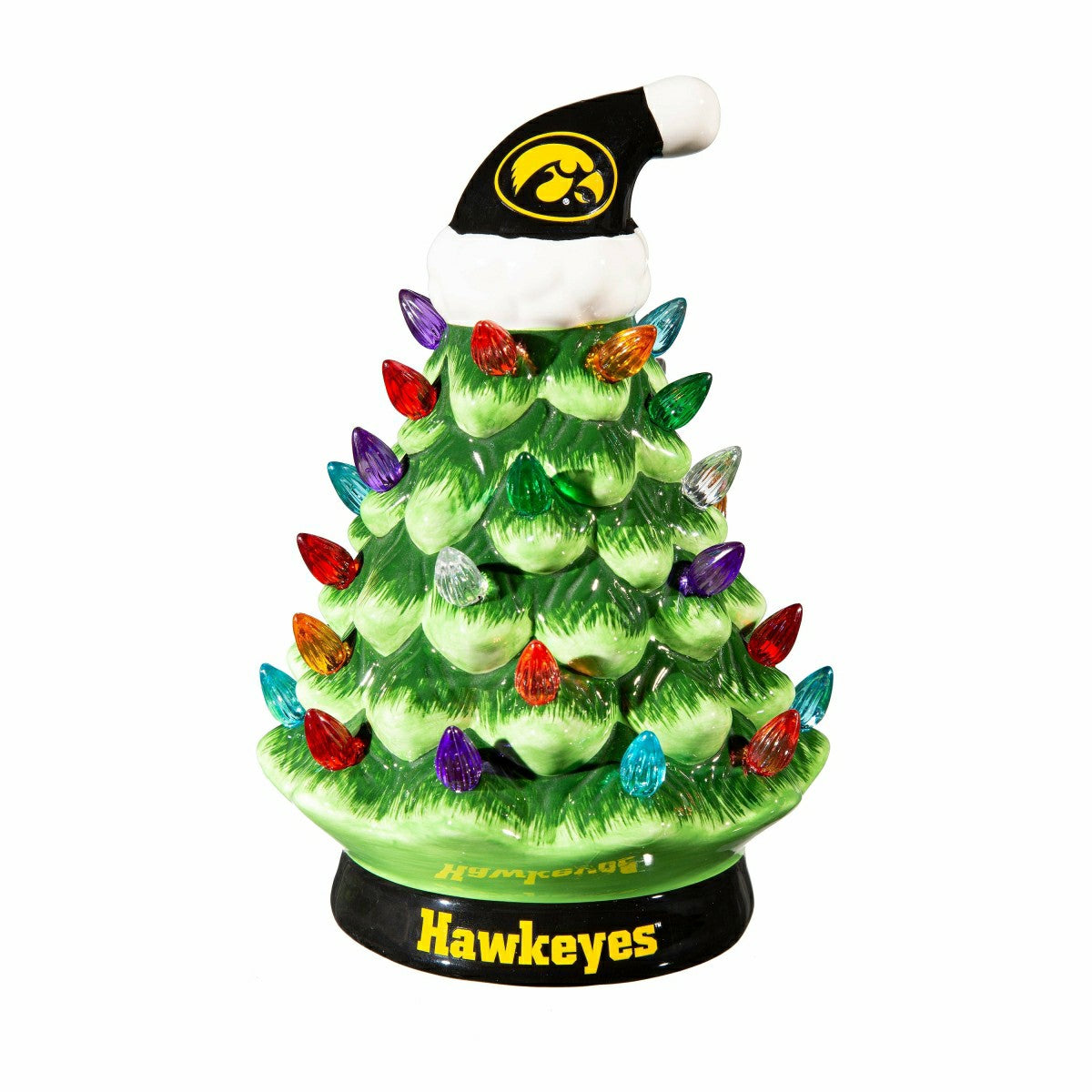 8" LED Ceramic Christmas Tree, University of Iowa
