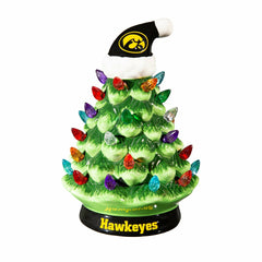 8" LED Ceramic Christmas Tree, University of Iowa
