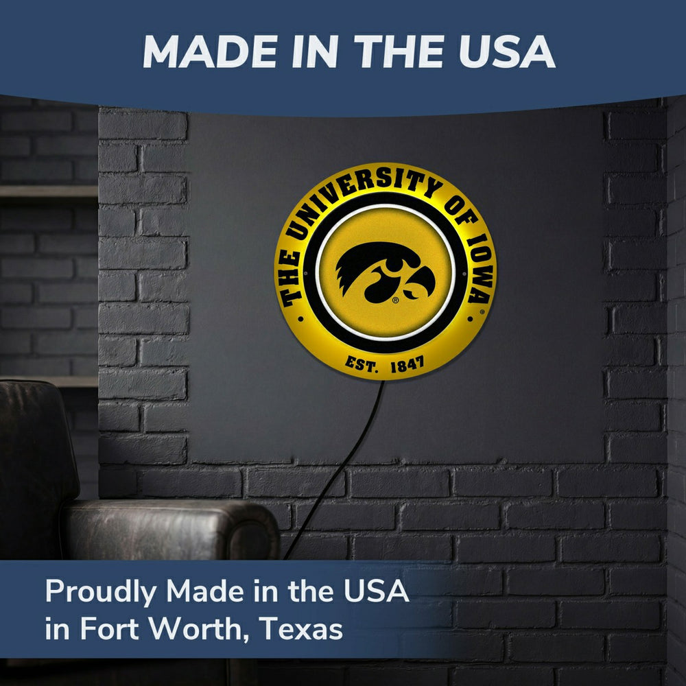 University of Iowa, Metal Lite, Round