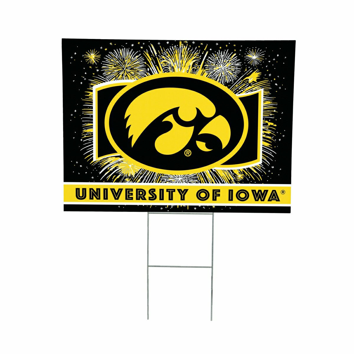 University of Iowa Yard Sign, Patriotic
