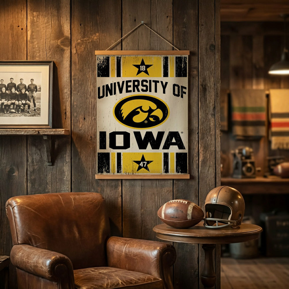 University of Iowa, Canvas Wall Tapestry, Medium, 36x24
