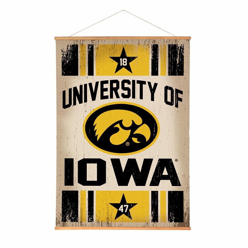 University of Iowa, Canvas Wall Tapestry, Large, 54x36