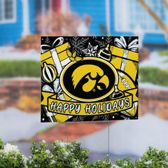 University of Iowa Yard Sign, Holiday