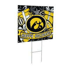 University of Iowa Yard Sign, Holiday