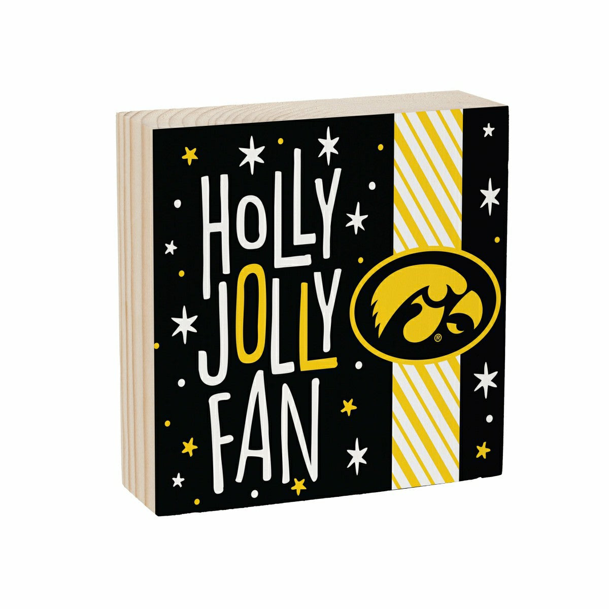 University of Iowa Block, Holiday, 6x6