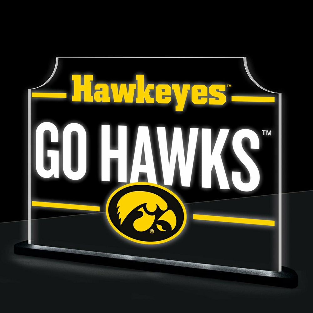 University of Iowa College Rectangle Desklite LED Decor