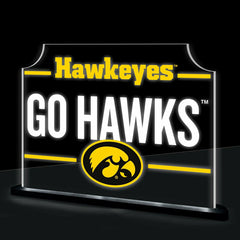 University of Iowa College Rectangle Desklite LED Decor